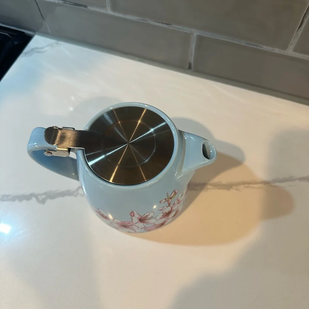 ALFRED Ceramic & Stainless Steel Teapot 20oz dripless spout heat resistant - Picture 12 of 16